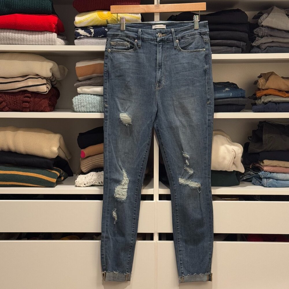 Good American Good Waist Cropped Jeans - Picture 2 of 16